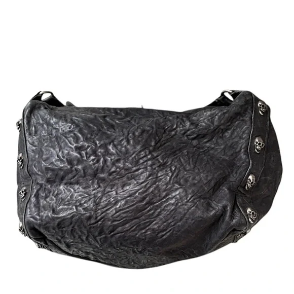 Thomas Wylde VINTAGE RARE Black SKULL Lambskin Oxford Circus Bag - Picture 11 of 16